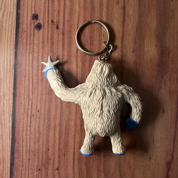 Vintage Red Nose Reindeer Keychain - Picture 2 of 3